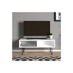 Tdesigno Dilek Tv Sehpası - Tv Ünitesi - Beyaz-90 Cm