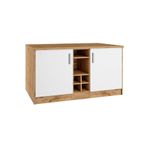 Tdesigno Helios Mutfak Alt Modül 2 Kapaklı -150 Cm Beyaz-Atlantikçam-tezgah Dahil
