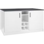 Tdesigno Helios Mutfak Alt Modül 2 Kapaklı -150 Cm Beyaz-tezgah Dahil
