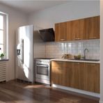 Tdesigno İnci Hazır 140 CM Ceviz Mutfak Dolabı