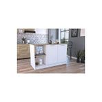 Tdesigno Kumsal Mutfak Adası - Beyaz-120 Cm
