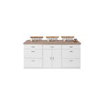 Tdesigno Lucky Mutfak Adası -150 Cm -Atlantik Çam Tezgah Dahil
