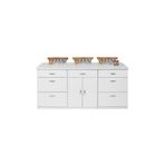 Tdesigno Lucky Mutfak Adası -150 Cm -beyaz Tezgah Dahil