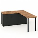Tdesigno May Mutfak Adasi-l Mutfak Adasi-1 Çekmeceli 3 Kapakli-çok Amaçli Dolap-alt Modül-kiler - 150 Cm - Antrasit-atlantikçam Çok Renkli