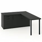 Tdesigno May Mutfak Adasi-l Mutfak Adasi-1 Çekmeceli 3 Kapakli-çok Amaçli Dolap-alt Modül-kiler - 150 Cm - Antrasit