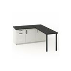 Tdesigno MAY MUTFAK ADASI-L MUTFAK ADASI-1 ÇEKMECELİ 3 KAPAKLI-ÇOK AMAÇLI DOLAP-ALT MODÜL-KİLER - 150 CM