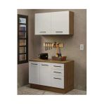 Tdesigno Milot Çok Amaçlı Dolap-Mikrodalga-Erzak-Airfryer-Mutfak-Kiler Dolabı-Kahve Köşesi-Beyaz-120 Cm