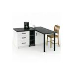 Tdesigno Nara L Mutfak Adası - 3 Çekmeceli 1 Kapaklı - Çok Amaçlı Dolap - Alt Modül - Kiler -130 Cm