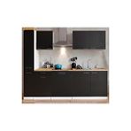 Tdesigno Pars Mutfak 280 Cm Tezgah Dahil Değil-Kiler Dahil Siyah