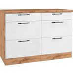 Tdesigno Pera 6 Çekmeceli -mutfak Dolabı-çok Amaçlı Dolap-alt Modül-120cm Beyaz-Atlantikçam