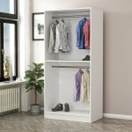 Tdesigno Ren 80 cm Beyaz Gardırop