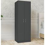 Tdesigno Sahar Giyinme Dolabı - Çok Amaçlı Dolap - Gardırop 60 Cm-2 Kapaklı - Antrasit