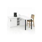 Tdesigno Sara L Mutfak Adası - 2 Kapaklı - Çok Amaçlı Dolap - Alt Modül - Kiler - 130 Cm