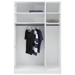 Tdesigno Sezin 120 cm Beyaz Gardırop