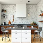 Tdesigno Skylla Mutfak Adası 6 Çekmeceli Alt Modül 160 cm Tezgah Dahil
