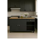 Tdesigno Talya Alt Modül 120 cm Antrasit Tezgah Dahil-tekerlekli