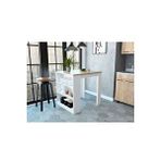Tdesigno Tanya Mutfak Adasi - Mutfak Masasi-120 Cm Beyaz