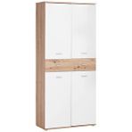 Tdesigno Tartu Ayakkabılık - Çok Amaçlı Dolap - Atlantikçam-beyaz - 80 Cm Çok Renkli