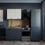 Tdesigno Tdesıgno Atlas Mutfak 100 Cm Antrasit Beyaz