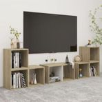 Tdesigno Tdesıgno Avcı Kitaplıklı Televizyon Sehpası - Ünitesi -Kitaplık-Beyaz 180 Cm 8 Raflı