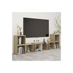 Tdesigno Tdesıgno Avcı Kitaplıklı Televizyon Sehpası - Ünitesi -Kitaplık-Beyaz 180 Cm 8 Raflı