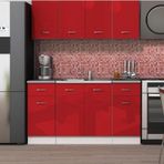 Tdesigno Tdesıgno Evrim Mutfak 160 Cm Parlak Kırmızı