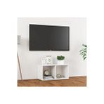 Tdesigno Tdesıgno Utku Televizyon Sehpası - Ünitesi -Kitaplık-Beyaz 72 Cm 2 Raflı