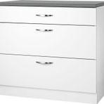 Tdesigno Tuna Mutfak Çekmeceli Alt Modül 80 Cm Beyaz