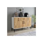 Tdesigno Tyche Çok Amaçlı Dolap-Mikrodalga-Erzak-Airfryer-Mutfak-Kiler Dolabı-Kahve Köşesi-Beyaz-120 Cm
