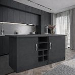 Tdesigno Wanda 2 Kapakli Mutfak Adasi - Çok Amaçli Dolap - Hazir Mutfak Dolabi - Erzak - Kiler Dolabi - Antrasit