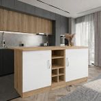 Tdesigno Wanda 2 Kapakli Mutfak Adasi - Çok Amaçli Dolap - Hazir Mutfak Dolabi - Erzak - Kiler Dolabi - Beyaz-atlantikçam