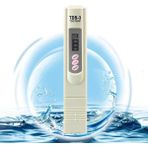 Tds Metre Su Kalite Ölçme Cihazı Su Saflık Ölçer Sıcaklık Testi Içme Suyu Havuz Akvaryum Tds-3 - Ahşap