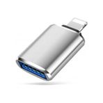 Te-Dos TD-C3309 Otg USB To iPhone Lightning Dönüştürücü - Açık Gri