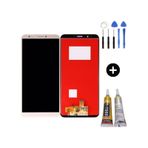 Te Huawei Y7 2018 Uyumlu Hk Lcd Ekran Dokunmatik Gold + Montaj Seti
