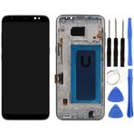 Te Samsung S8 Plus G955f Uyumlu Çıtalı Lcd Ekran Beyaz + Tamir Seti