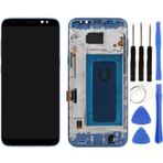 Te Samsung S8 Plus G955f Uyumlu Çıtalı Lcd Ekran Mavi + Tamir Seti