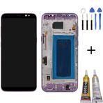 Te Samsung S8 Plus G955f Uyumlu Çıtalı Lcd Ekran Mor +Montajkiti