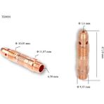 TE0001/16 1,6 mm Tig Collet Body-Süzgeç 10N31 Trafimet