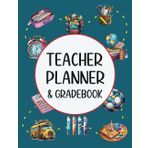 Teacher Planner & Gradebook: Undated Lesson Plan Book | 8.5" x 11" | Monthly & Weekly Agenda | 7 Subjects/Periods, Days Horizontally Across the Top | ... Middle, High School & Homeschooling