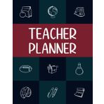 Teacher Planner: Undated Lesson Planning Book | 8.5" x 11" | Monthly & Weekly Agenda | 7 Subjects/Periods, Days Horizontally Across the Top | For Elementary, Middle, High School & Homeschooling
