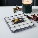 Tealight Mum 50X6 gr Dekoratif Mumu Kandil Hediyelik Fitilli Mumluk Şamdan Krem Renk Kokusuz - Çok Renkli
