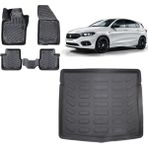 Team Car Fiat Egea Hatchback 2016 Model 3D Bagaj Havuzu+3d Havuzlu Araca Özel Paspas Takımı - Siyah - Siyah