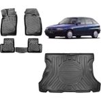 Team Car Opel Astra F Hb 1997 Model 3D Bagaj Havuzu+3d Havuzlu Araca Özel Paspas Takımı - Siyah - Siyah