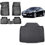 Team Car Opel Insignia Sedan 2010 Model 3D Bagaj Havuzu+3d Havuzlu Araca Özel Paspas Takımı - Siyah - Siyah