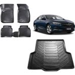 Team Car Opel Insignia Sedan 2019 Model 3D Bagaj Havuzu+3d Havuzlu Araca Özel Paspas Takımı - Siyah - Siyah
