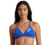 Team Swim Top Tie Back Solid Kadın Mavi Yüzücü Bikini üstü 004768720