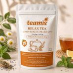 Teamix Relax Tea Melisa Limon Bitkisel Karışımlı Çay 20 Süzen Poşet Doypack Ambalaj - 20 Adet