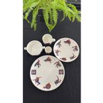 TEBAK COLLECTION Desen Porselen 5 Parça Çocuk Yemek Takımı Mama Seti
