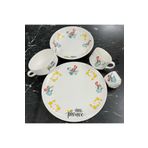 TEBAK COLLECTION Küçük Prens Desen Porselen 5 Parça Çocuk Yemek Takımı Mama Seti