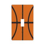 Tebjh Retro basketbol baskı spor ışık anahtarı kapağı dekoratif komik tek geçiş 1 çete duvar plakası tahta duvar plakaları mutfak çiftlik evi yatak odası banyo sanat dekor